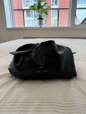 Proenza Schouler Reverable Black/Powder Blue Leather Merit Pouch